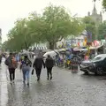 Norwich market in the rain, Birthday Shopping in the Rain, Norwich - 25th May 2024