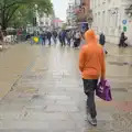 Fred roams around on Gentleman's Walk, Birthday Shopping in the Rain, Norwich - 25th May 2024