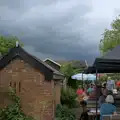 Dark clouds threaten to move in, LowFest at the Low House, Laxfield, Suffolk - 26th May 2024