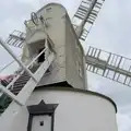 Isobel carefully climbs down the steps, Saxtead Mill, Framlingham Gala and Chips on the Beach, Aldeburgh - 27th May 2024
