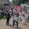 The Rainbows and Brownies arrive, Saxtead Mill, Framlingham Gala and Chips on the Beach, Aldeburgh - 27th May 2024