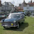 A classic motor on the green, Saxtead Mill, Framlingham Gala and Chips on the Beach, Aldeburgh - 27th May 2024