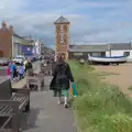 Isobel heads up to the North Lookout, Saxtead Mill, Framlingham Gala and Chips on the Beach, Aldeburgh - 27th May 2024