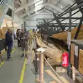 Visitors in the Longshed , The Sutton Hoo Ship Reconstruction, The Longshed, Woodbridge - 29th May 2024