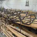 Rædwald's boat is reconstructed, The Sutton Hoo Ship Reconstruction, The Longshed, Woodbridge - 29th May 2024