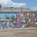 Graffiti at the skate park, The Sutton Hoo Ship Reconstruction, The Longshed, Woodbridge - 29th May 2024