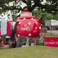 Pimm's has an amusing teapot sales outlet, Fred and the SYWO at the Suffolk Show, Trinity Park, Ipswich - 30th May 2024