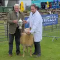 A winning sheep, Fred and the SYWO at the Suffolk Show, Trinity Park, Ipswich - 30th May 2024