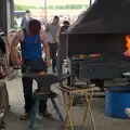 More hot metal in the farrier shed, Fred and the SYWO at the Suffolk Show, Trinity Park, Ipswich - 30th May 2024