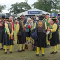 A Morris group has finished its set, Fred and the SYWO at the Suffolk Show, Trinity Park, Ipswich - 30th May 2024