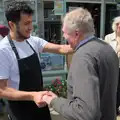 The dude from Caféye comes down to say hello, Ollie's 70th Birthday, The Handyman, Eye, Suffolk - 1st June 2024