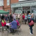Milling throngs outside the Handyman, Ollie's 70th Birthday, The Handyman, Eye, Suffolk - 1st June 2024