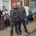 Munchie poses for a photo with Ollie, Ollie's 70th Birthday, The Handyman, Eye, Suffolk - 1st June 2024