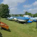 Isobel gets her canoe out of the shed, Sailing at the Lake, and the GSB at Mellis, Suffolk - 6th June 2024