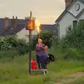 A flame-thrower lights up the beacon, Sailing at the Lake, and the GSB at Mellis, Suffolk - 6th June 2024