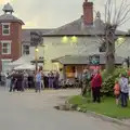 The crowd outside the Railway Tavern, Sailing at the Lake, and the GSB at Mellis, Suffolk - 6th June 2024