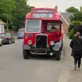 Isobel runs to catch the bus, Open Gardens, Eye, Suffolk - 9th June 2024