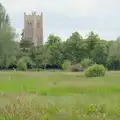 The view of the church from Abbey Hall, Open Gardens, Eye, Suffolk - 9th June 2024