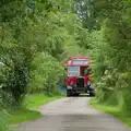 The vintage coach creeps up the drive , Open Gardens, Eye, Suffolk - 9th June 2024