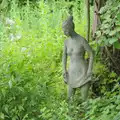 A statue of a dancer by the pond, Open Gardens, Eye, Suffolk - 9th June 2024