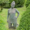 There's another statue of a dancer, Open Gardens, Eye, Suffolk - 9th June 2024