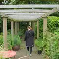 Isobel explores another garden, Open Gardens, Eye, Suffolk - 9th June 2024