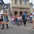 Cowgirls outside Browne's on Market Place, The Carnival Procession, Diss, Norfolk - 16th June 2024