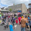 Crowds spill out onto Mere's Mouth, The Carnival Procession, Diss, Norfolk - 16th June 2024