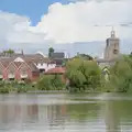 A view of Diss over the Mere, The Carnival Procession, Diss, Norfolk - 16th June 2024