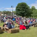 Straw bales in Diss Park, The Carnival Procession, Diss, Norfolk - 16th June 2024