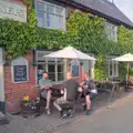 Outside the Cross Keys Inn, The BSCC at Redgrave, Noctilucent Clouds and a Village Hall Party, Brome - 29th June 2024