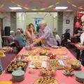 A crowd around the canapes, The BSCC at Redgrave, Noctilucent Clouds and a Village Hall Party, Brome - 29th June 2024