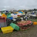 A pile of fishing detritus, Eye Karate Kamp, Southwold Harbour, Suffolk - 6th July 2024