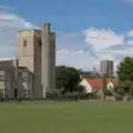 An impressive castle/church on the common, Eye Karate Kamp, Southwold Harbour, Suffolk - 6th July 2024