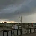 Another wall of rain moves in from Walberswick, Eye Karate Kamp, Southwold Harbour, Suffolk - 6th July 2024