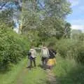 We head off down the lanes to the festival, Lane's End Festival, Bressingham, Norfolk - 14th July 2024