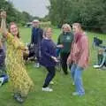 Isobel does some dancing, Lane's End Festival, Bressingham, Norfolk - 14th July 2024