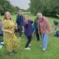 Rachel gives the V's up, Lane's End Festival, Bressingham, Norfolk - 14th July 2024