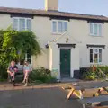 Gaz and Phil outside the White Horse, The BSCC at Gissing Crown and Thelnetham White Horse - 18th July 2024