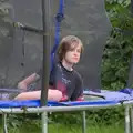 Harry's on the trampoline, Isobel's Relatives Visit, Brome, Suffolk - 20th July 2024