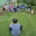 Fred does a Rubik's cube demonstration, Isobel's Relatives Visit, Brome, Suffolk - 20th July 2024