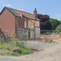 Mill House at Winfarthing gets partly demolished, Harry at the Zoo, Banham, Norfolk - 28th July 2024