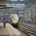 A Class 395 Hitachi Javelin rolls into the station, An Olympic Road Trip from Diss to Marseille, France - 3rd August 2024