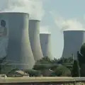 The cooling towers of Cruas nuclear power station, An Olympic Road Trip from Diss to Marseille, France - 3rd August 2024