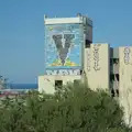 Giant graffiti on a Marseillaise building, An Olympic Road Trip from Diss to Marseille, France - 3rd August 2024