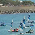 The ILCA 6's head out to the course, Hannah and Olympic ILCA 6 Sailing, Marseille, France - 5th August 2024