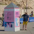 A 'welcome to Marseille' information point, Hannah and Olympic ILCA 6 Sailing, Marseille, France - 5th August 2024