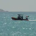 The Maritime Gendarmerie heads out to sea, Hannah and Olympic ILCA 6 Sailing, Marseille, France - 5th August 2024