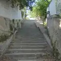 The steepest steps in Marseille, Hannah and Olympic ILCA 6 Sailing, Marseille, France - 5th August 2024