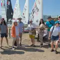 The group photo breaks up, Hannah and Olympic ILCA 6 Sailing, Marseille, France - 5th August 2024